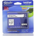 Brother+PT-3600%2F530%2F550%2F9200DX%2F9200PC%2F9400%2F9500PC%2F9600+Laminated+Tape+Black+on+White+36+mm+x+8+m-+2%2Fbox